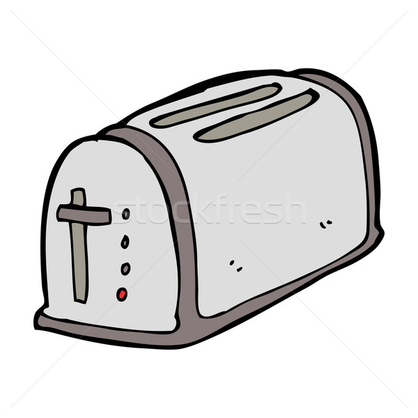 Cartoon тостер дизайна искусства ретро смешные Сток-фото © lineartestpilot