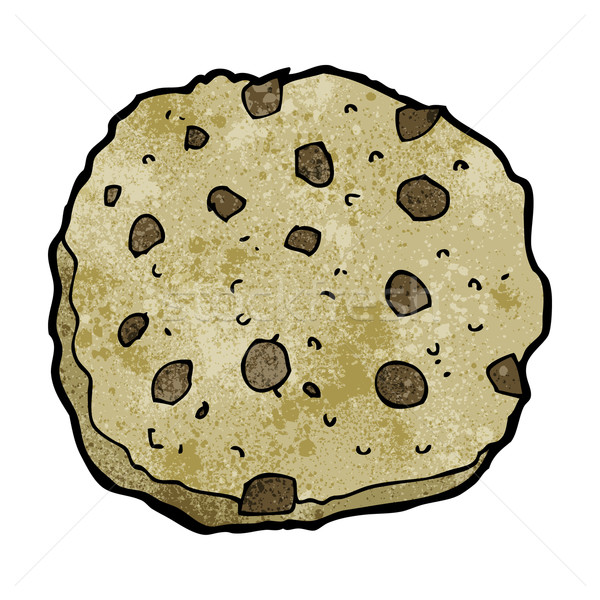 chocolate chip cookie cartoon Stock photo © lineartestpilot
