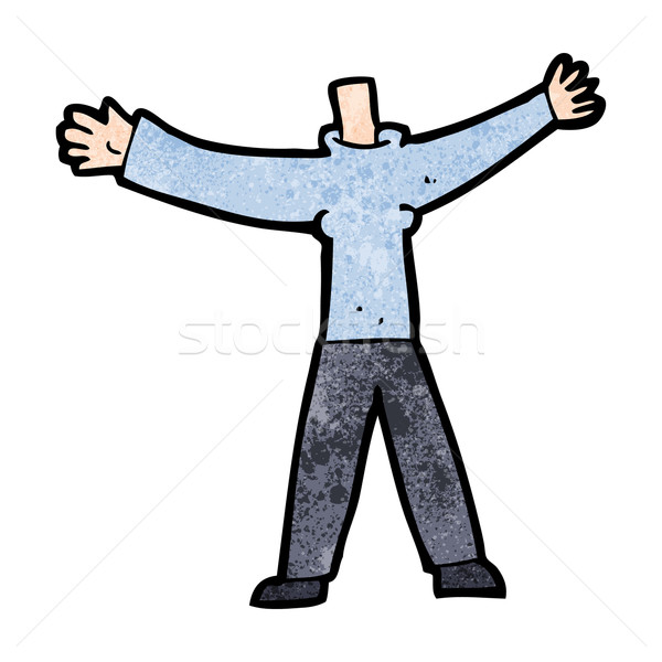 cartoon headless body (mix and match cartoons or add own photo) Stock photo © lineartestpilot