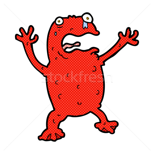 comic cartoon poisonous frog Stock photo © lineartestpilot
