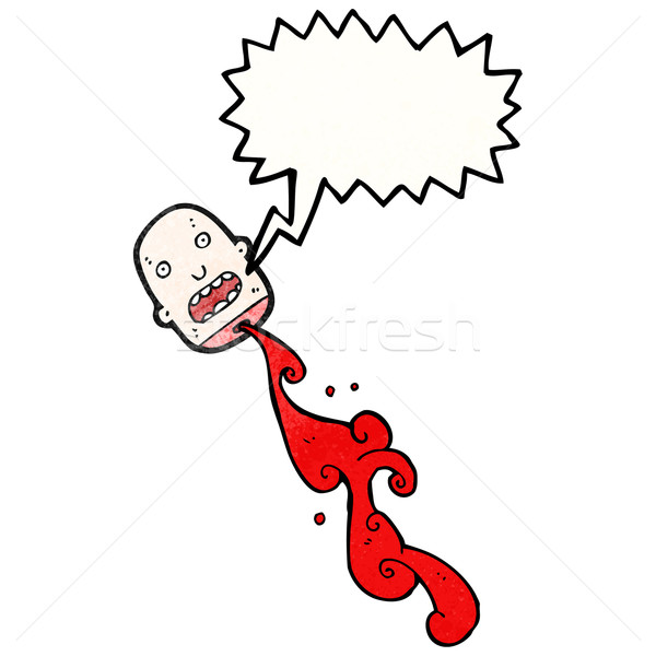 cartoon gross severed head Stock photo © lineartestpilot