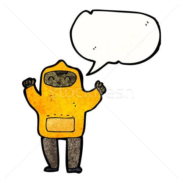 cartoon boy in hooded sweatshirt Stock photo © lineartestpilot