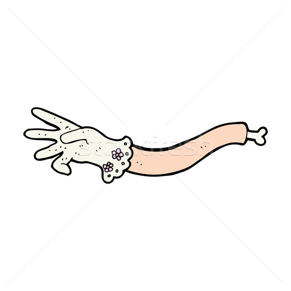 cartoon spooky victorian arm reaching Stock photo © lineartestpilot