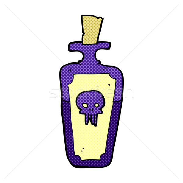 Stock photo: comic cartoon potion bottle