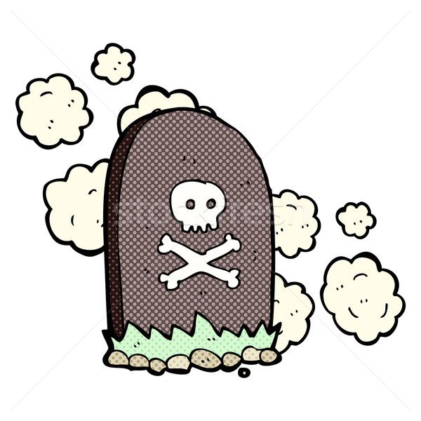 comic cartoon grave Stock photo © lineartestpilot