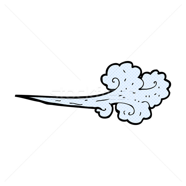 comic cartoon gust of wind Stock photo © lineartestpilot