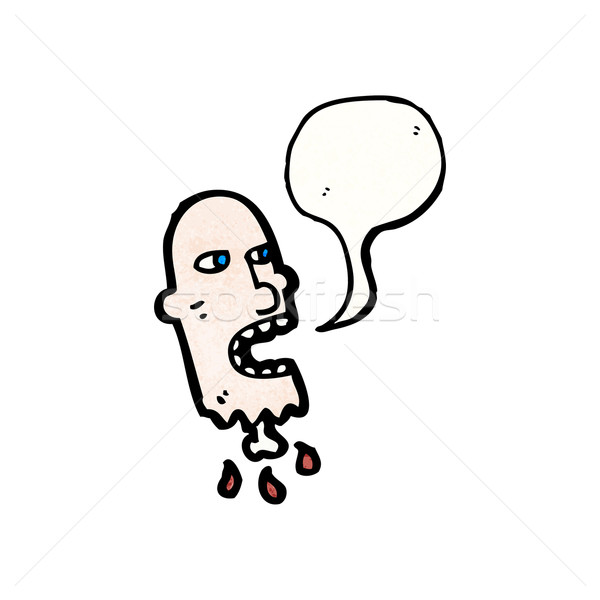 gross talking severed head cartoon Stock photo © lineartestpilot
