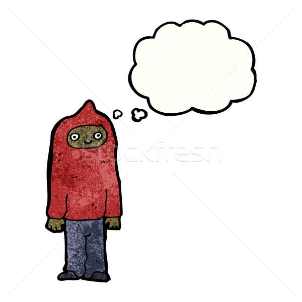 cartoon boy in hooded sweatshirt Stock photo © lineartestpilot