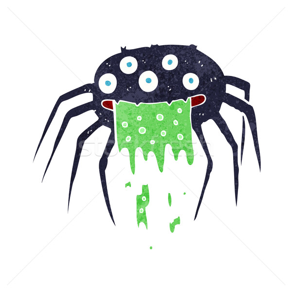 cartoon gross halloween spider Stock photo © lineartestpilot