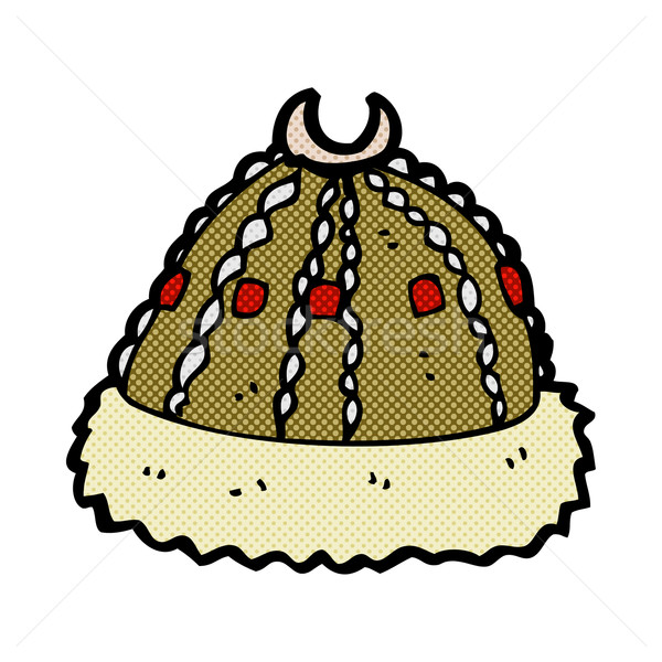 comic cartoon medieval hat Stock photo © lineartestpilot
