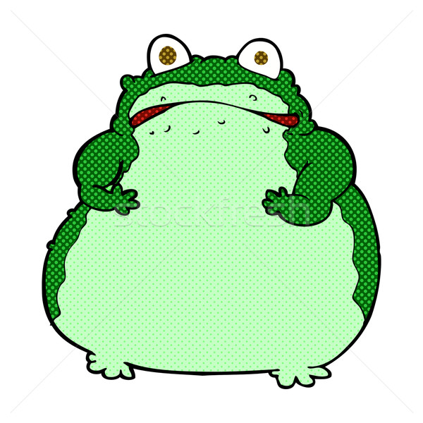 comic cartoon fat frog Stock photo © lineartestpilot