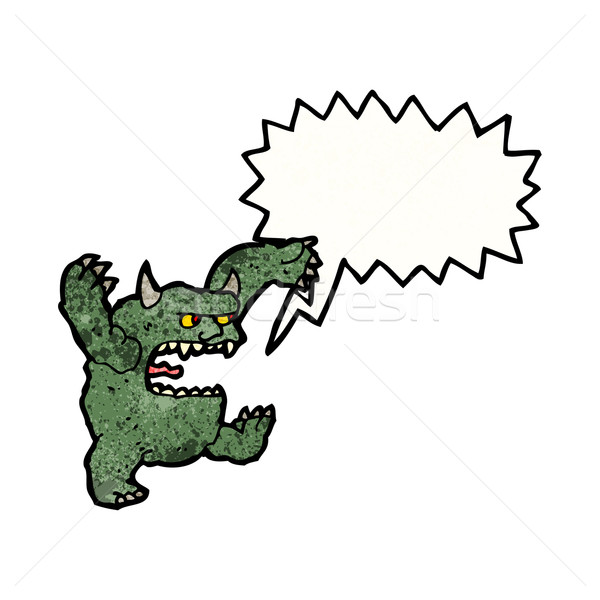 roaring monster cartoon Stock photo © lineartestpilot