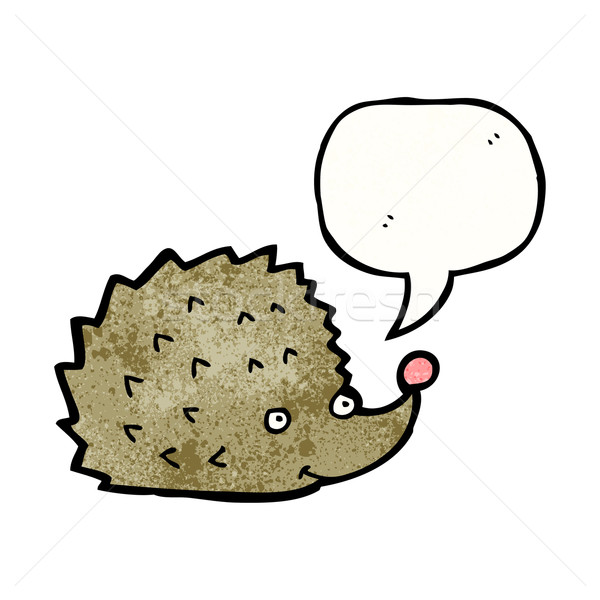 funny cartoon hedgehog Stock photo © lineartestpilot