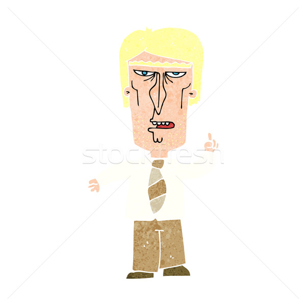 cartoon grumpy boss Stock photo © lineartestpilot