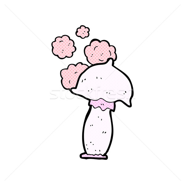Cômico desenho animado cogumelo retro estilo Foto stock © lineartestpilot