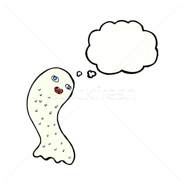 Сток-фото: смешные · Cartoon · Ghost · мысли · пузырь · стороны · дизайна