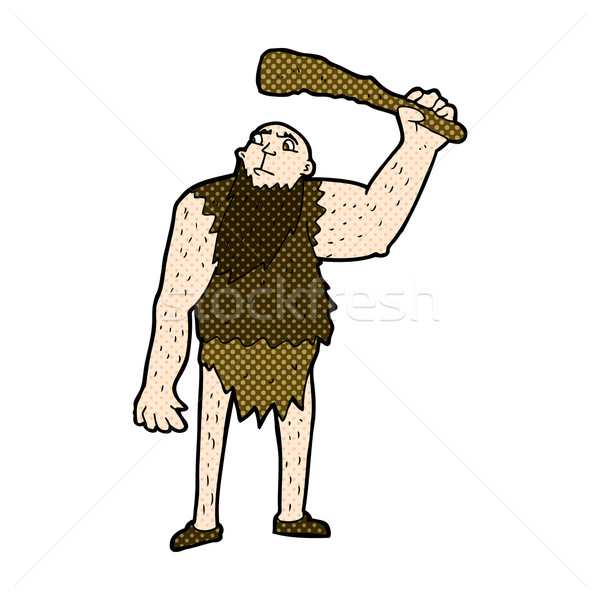 comic cartoon neanderthal Stock photo © lineartestpilot