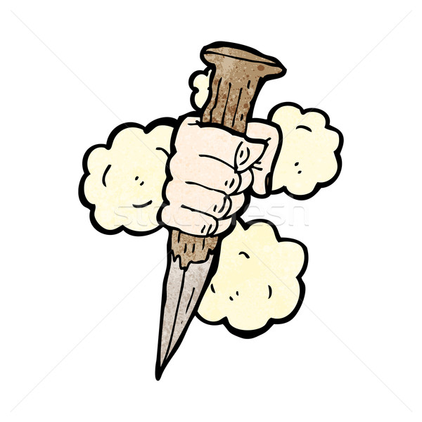 cartoon vampire stake Stock photo © lineartestpilot