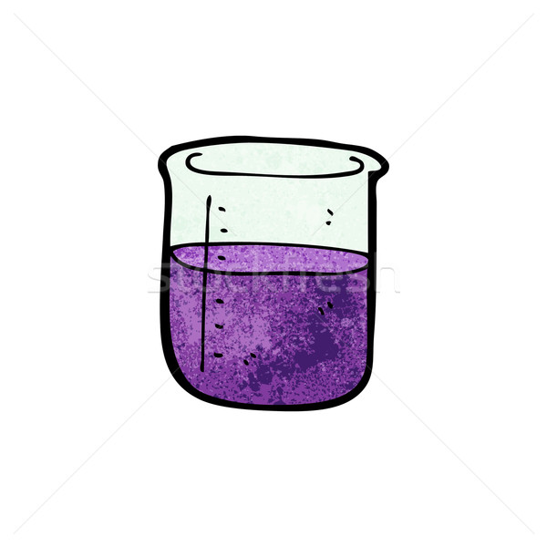 науки химический стакан Cartoon ретро рисунок Cute Сток-фото © lineartestpilot