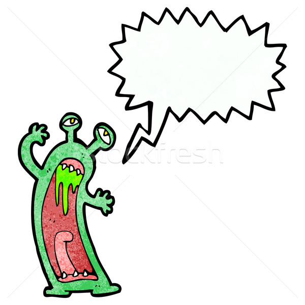 gross cartoon monster roaring Stock photo © lineartestpilot