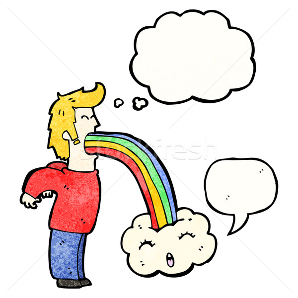 cartoon crazy hallucination Stock photo © lineartestpilot