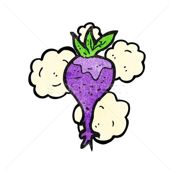 Karikatur Rote Bete Retro Zeichnung Gemüse cute Stock foto © lineartestpilot