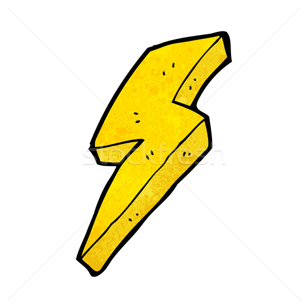 lightning bolt cartoon symbol Stock photo © lineartestpilot