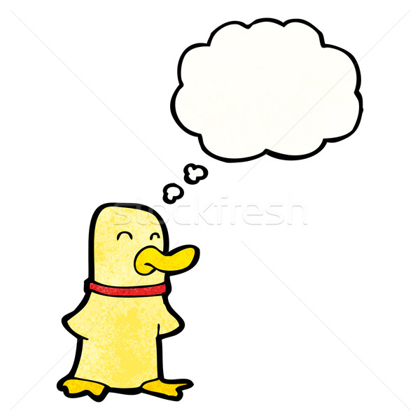 Cartoon canard oiseau rétro dessin cute [[stock_photo]] © lineartestpilot