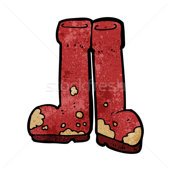 cartoon muddy boots Stock photo © lineartestpilot