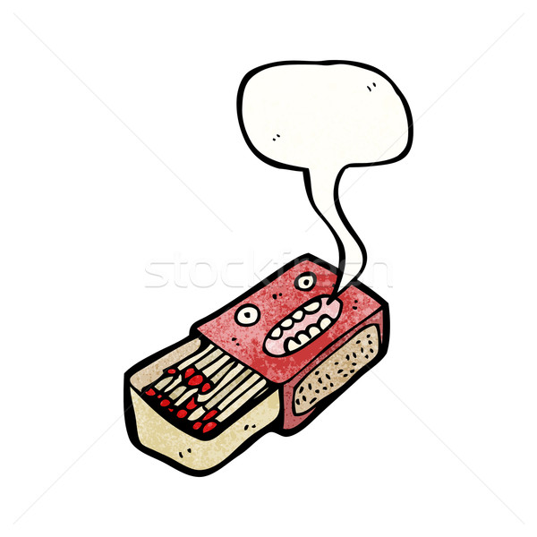cartoon talking matchbox Stock photo © lineartestpilot