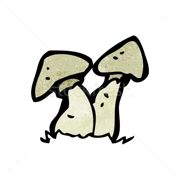Сток-фото: Cartoon · искусства · ретро · рисунок · грибы · Cute