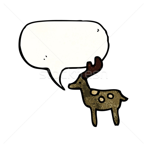 Stock photo: child's drawing of a deer