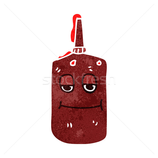 retro cartoon ketchup bottle Stock photo © lineartestpilot
