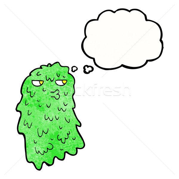 cartoon gross ghost with thought bubble Stock photo © lineartestpilot
