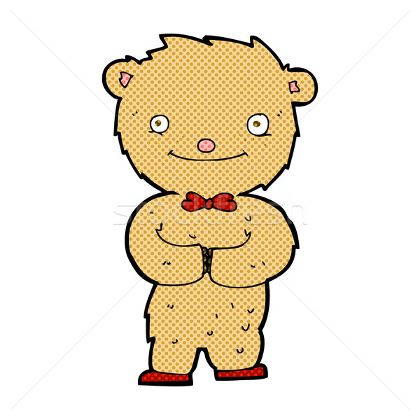 comic cartoon teddy bear vector illustration © lineartestpilot