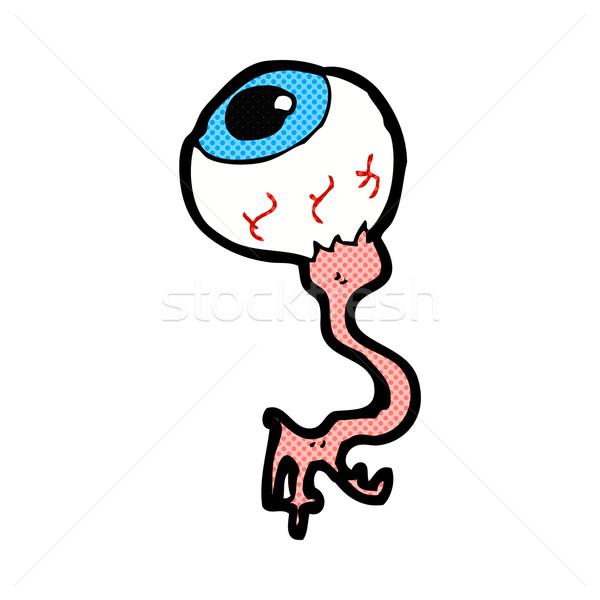 Cómico Cartoon globo del ojo retro estilo Foto stock © lineartestpilot