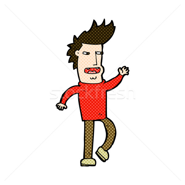 comic cartoon loudmouth man Stock photo © lineartestpilot