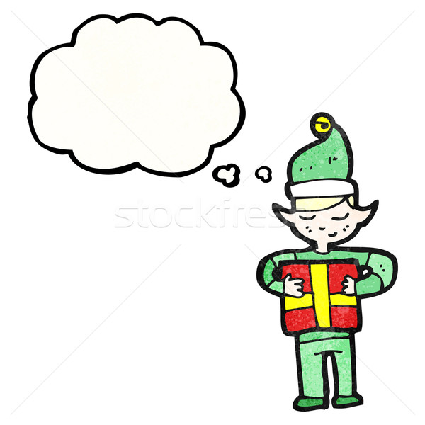 cartoon christmas, elf Stock photo © lineartestpilot