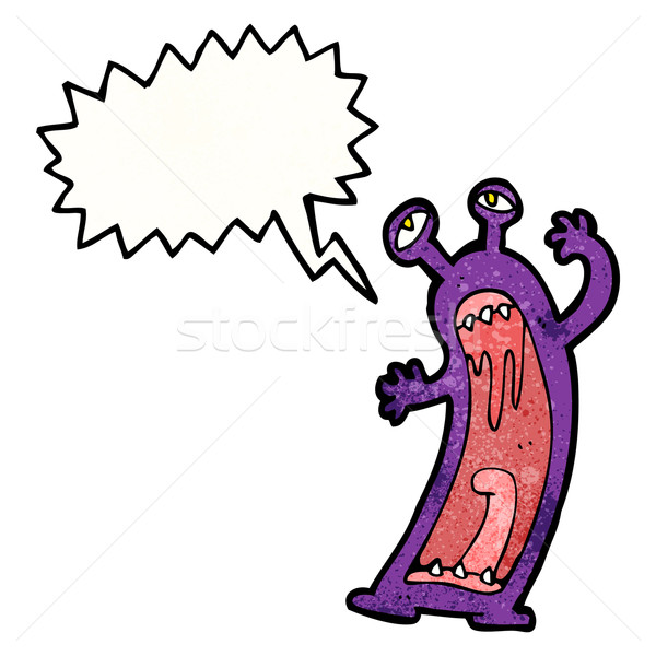 screaming monster cartoon character Stock photo © lineartestpilot