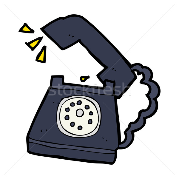 cartoon ringing telephone Stock photo © lineartestpilot