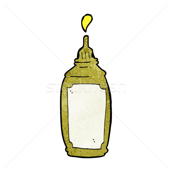 Rajz mustár üveg étel terv művészet Stock fotó © lineartestpilot