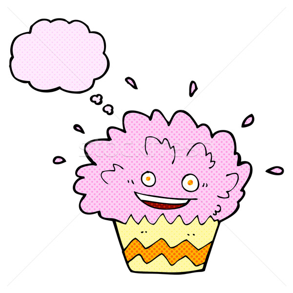 cartoon exploding cupcake with thought bubble Stock photo © lineartestpilot