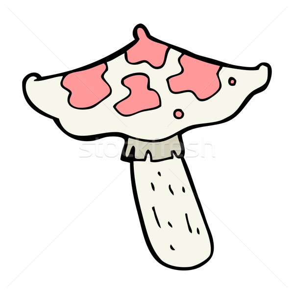 Stock photo: cartoon toadstool