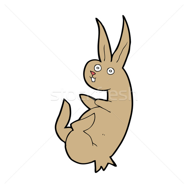 cue cartoon rabbit Stock photo © lineartestpilot