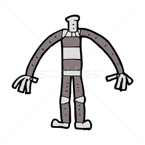 cartoon robot body (mix and match cartoons or add own photo head Stock photo © lineartestpilot