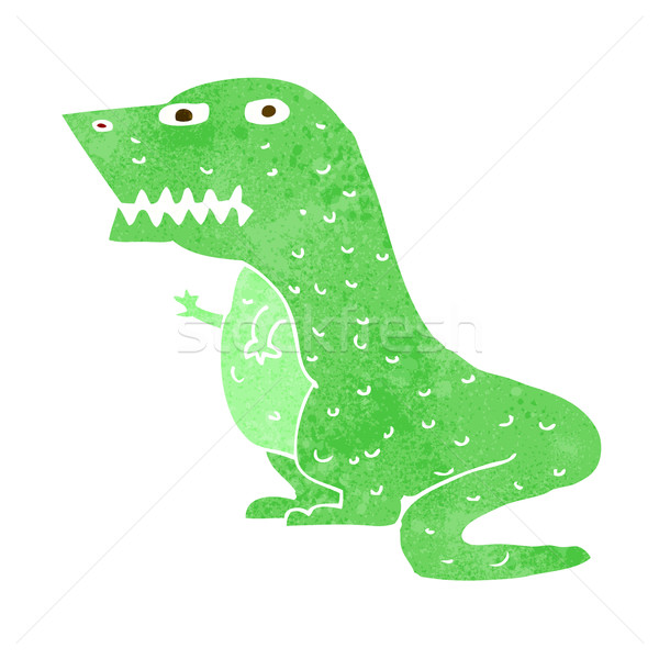 Rajz dinoszaurusz terv művészet retro vicces Stock fotó © lineartestpilot