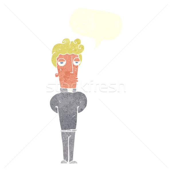 Cartoon kapłan dymka strony człowiek projektu Zdjęcia stock © lineartestpilot