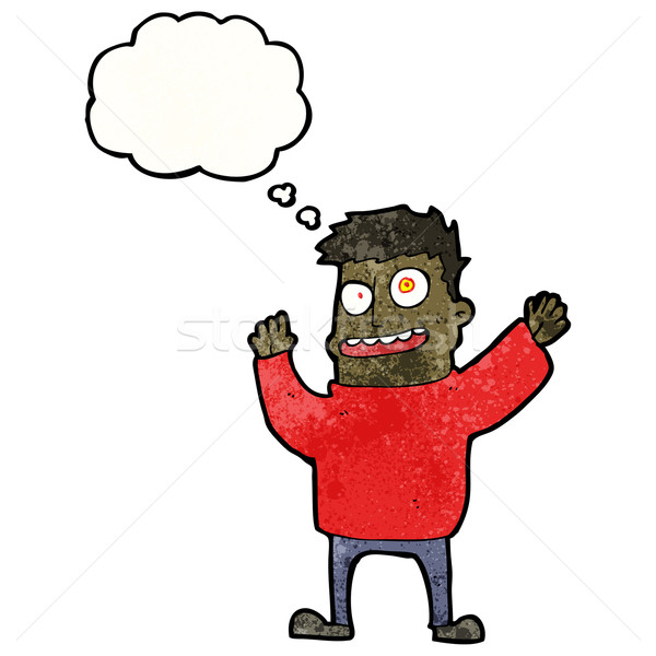 cartoon crazy man Stock photo © lineartestpilot