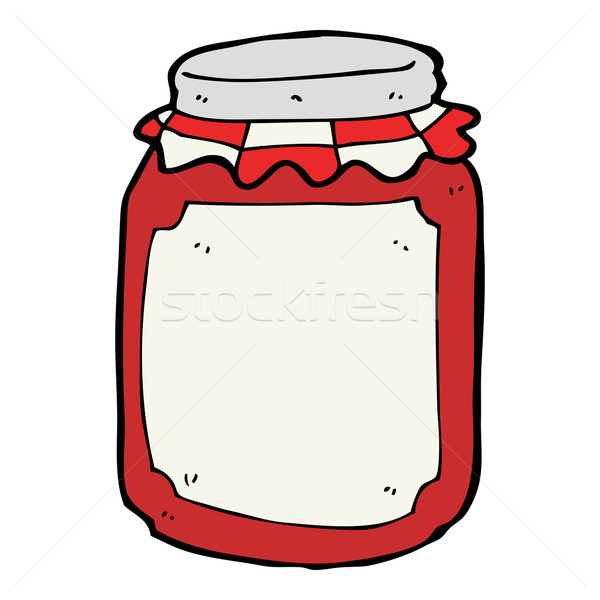 cartoon jar of preserve Stock photo © lineartestpilot