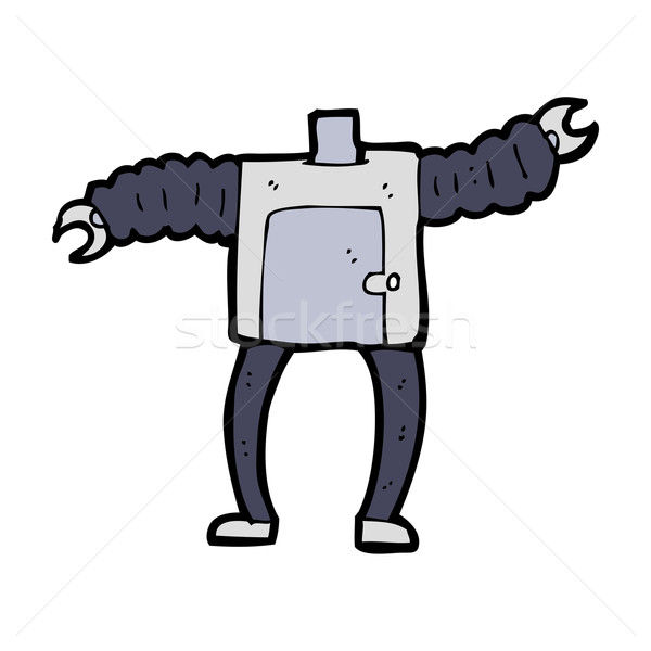 cartoon robot body (mix and match cartoons or add own photos) Stock photo © lineartestpilot